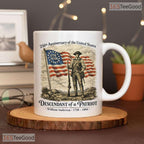 Personalized Descendant of a Patriot Mug - United States 250th Anniversary Accent Mug