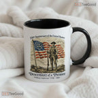 Personalized Descendant of a Patriot Mug - United States 250th Anniversary Accent Mug