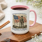 Personalized Descendant of a Patriot Mug - United States 250th Anniversary Accent Mug