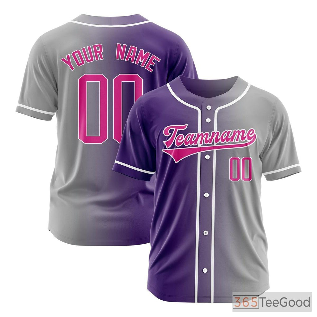 Personalized Baseball Jersey Tee for Men & Women - Add Your Name, Number & Logo