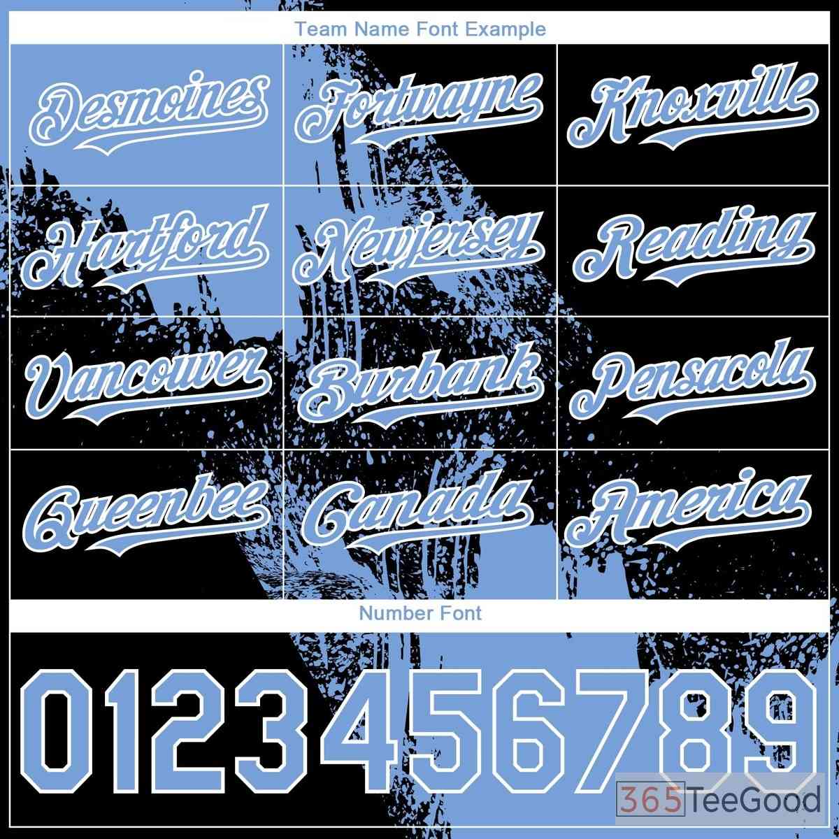 Personalized Black & Blue Baseball Jersey Tee with Full Button & Stitched Name Number