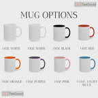 Personalized Dog Portrait Accent Mug - Custom Pet Grandmother Present Ceramic Coffee Cup