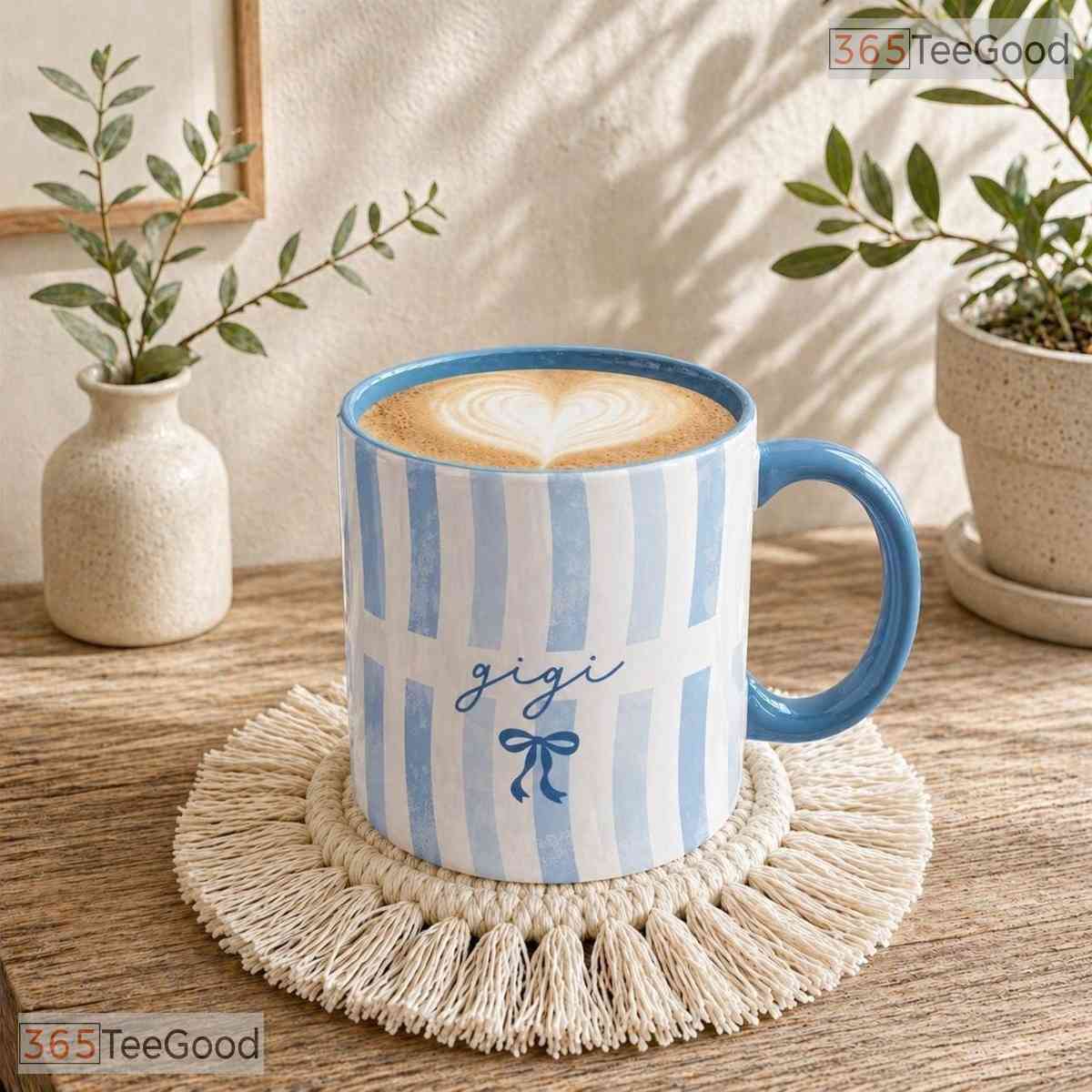 Custom Gigi Grandma Mother's Day Gift From Grandkids Colorful Ceramic Accent Coffee Mug