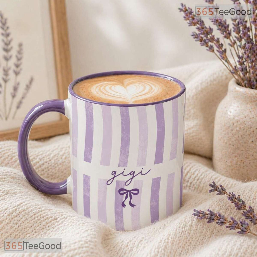 Custom Gigi Grandma Mother's Day Gift From Grandkids Colorful Ceramic Accent Coffee Mug