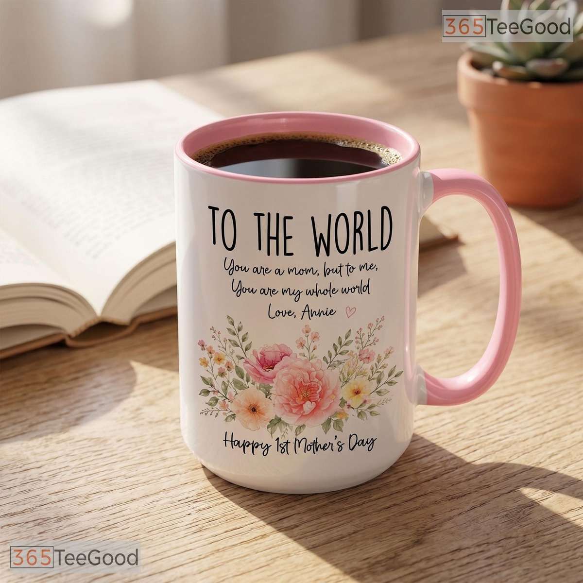 Personalized First Mother's Day Gift For New Time Mom Colorful Ceramic Accent Coffee Mug
