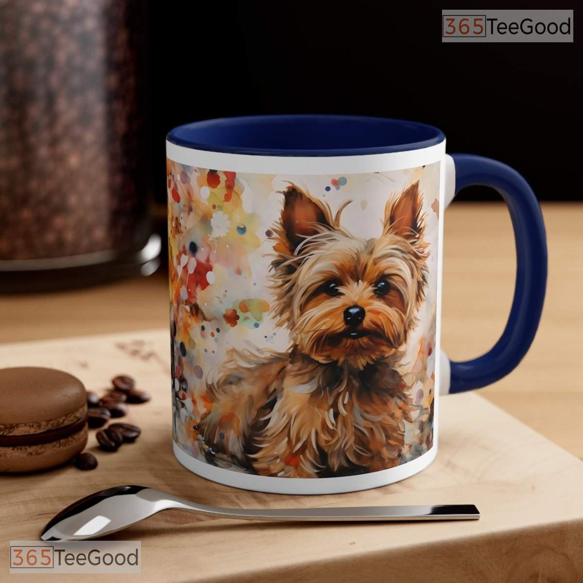 Yorkshire Terrier Yorkie Lover Accent Mug - Two Tone Personalized Dog Breed Ceramic Cup