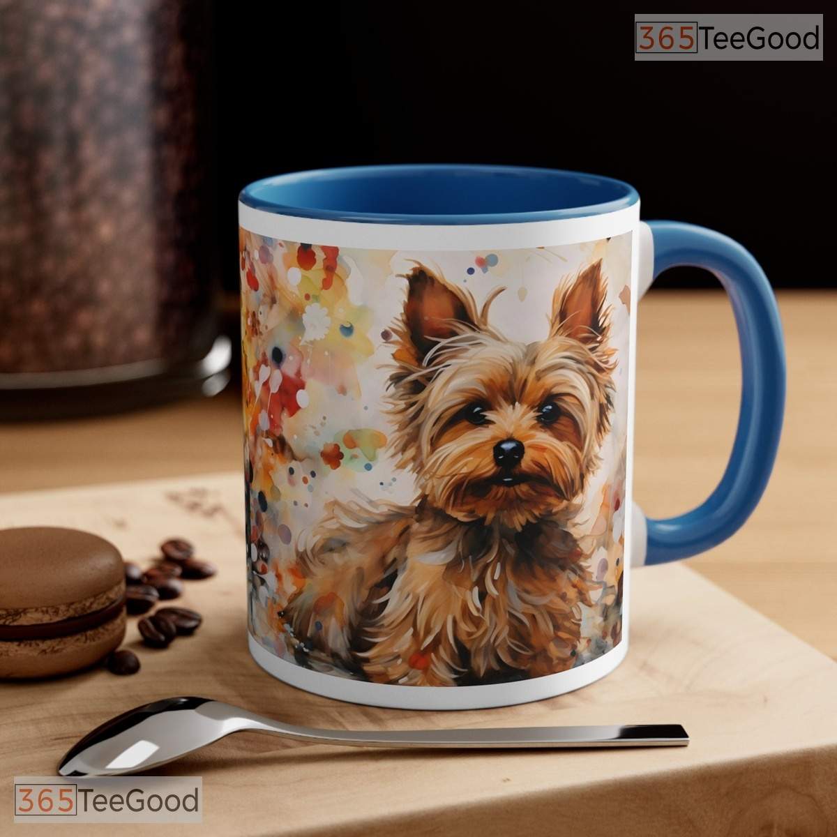 Yorkshire Terrier Yorkie Lover Accent Mug - Two Tone Personalized Dog Breed Ceramic Cup