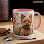 Yorkshire Terrier Yorkie Lover Accent Mug - Two Tone Personalized Dog Breed Ceramic Cup