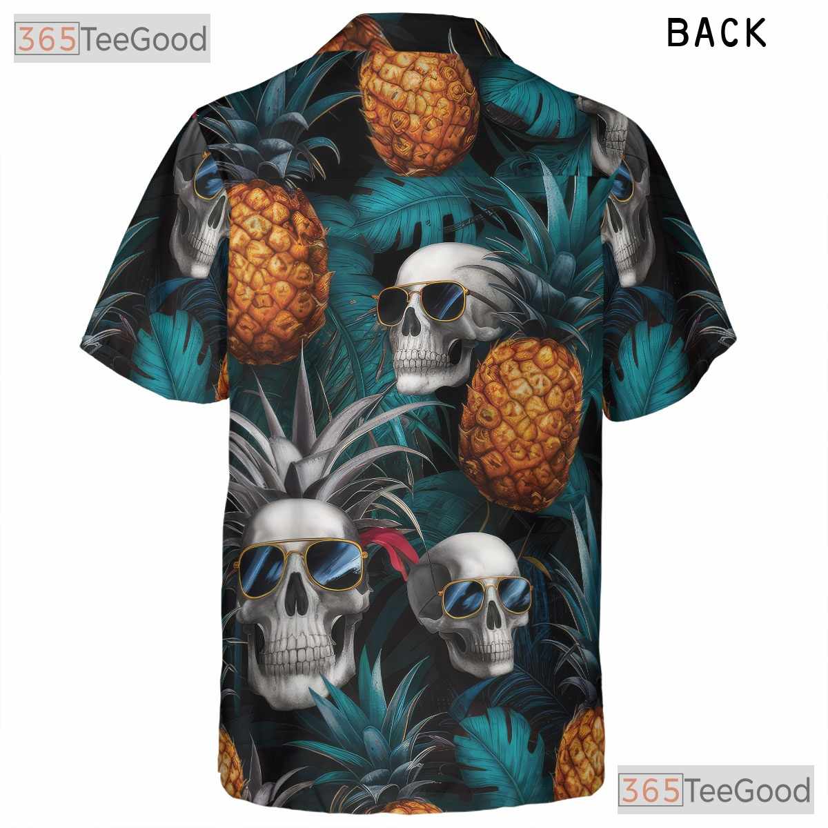 Pineapple Gothic Retro Aloha Tropical Skull Hawaiian Shirt Unisex Summer Outfit