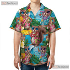 Pineapple Squirrel Fun Aloha Hawaiian Shirt Men Women Vacation Party Top