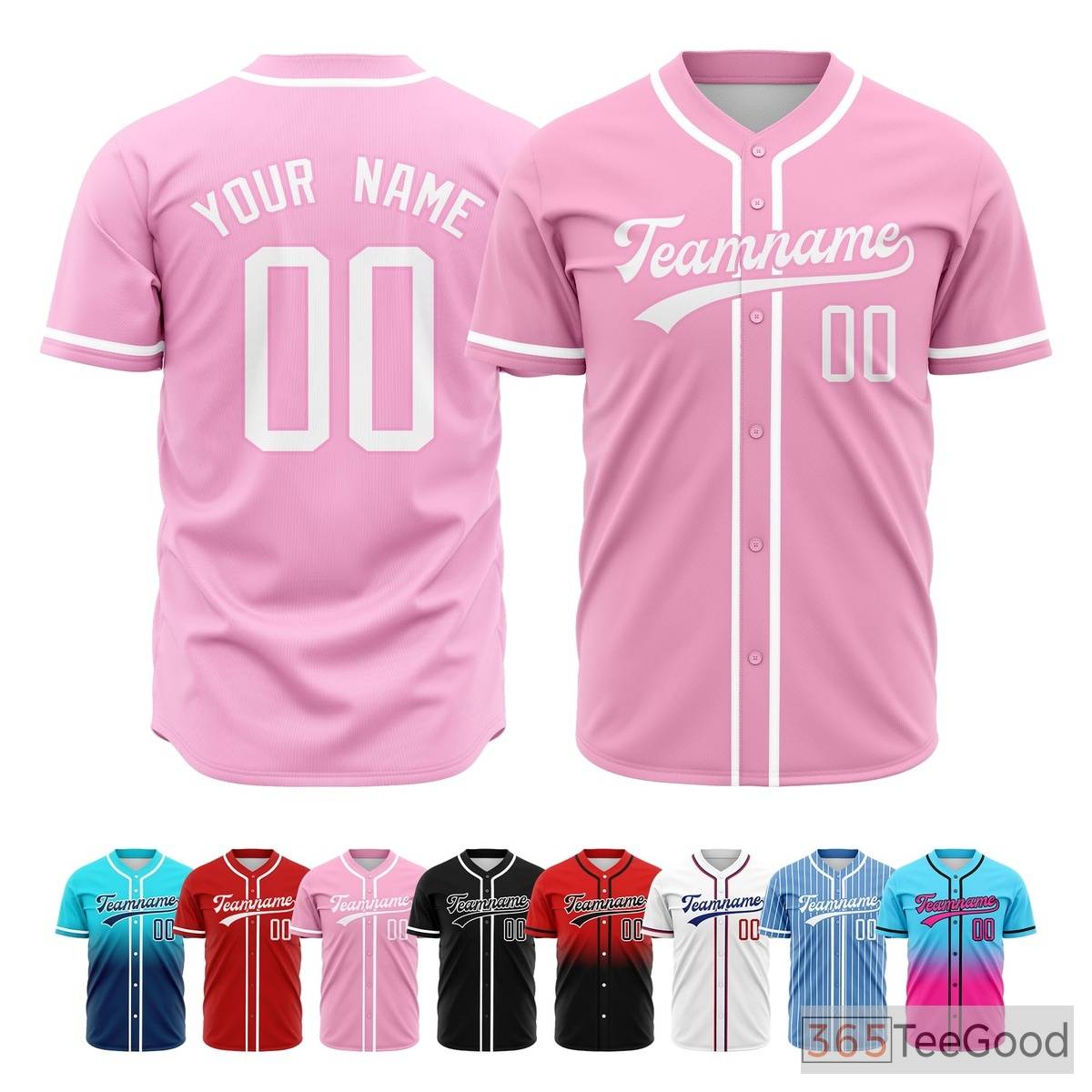 Pink Baseball Jersey Tee for Men & Women - A fresh pop of color for comfortable daily wear