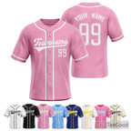 Pink Baseball Jersey Tee for Men & Women - Your Base for Unique Customization