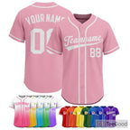 Pink Baseball Jersey Tee for Men & Women - A Fresh Look for Sport & Leisure