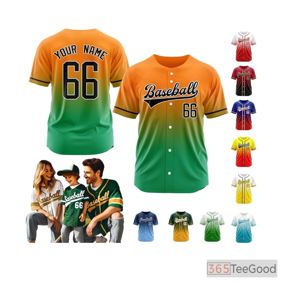 Pink Baseball Jersey Tee for Men & Women - Create Your Stitched Player Details