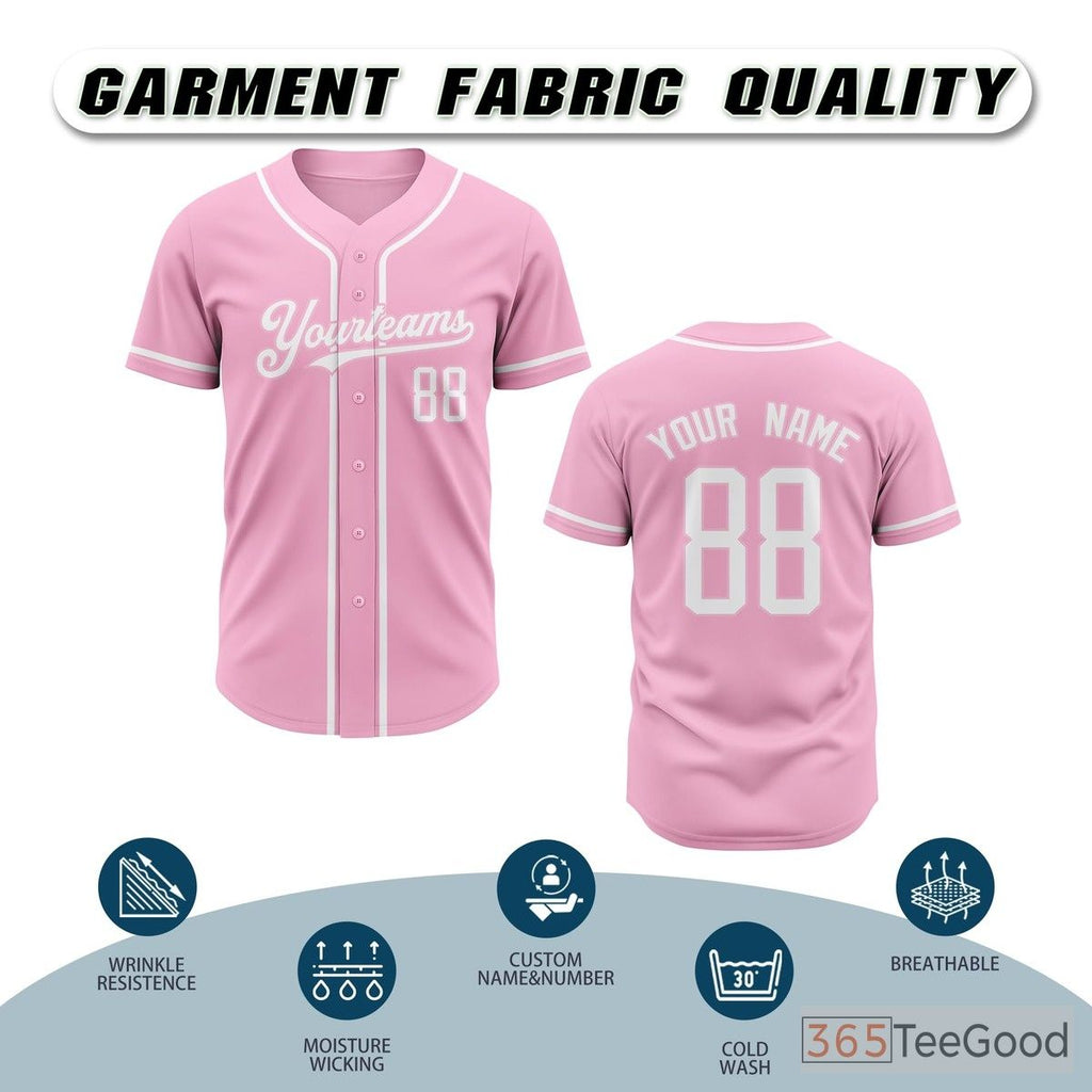 Pink Baseball Jersey Tee for Men & Women - A Bright Canvas for Custom Designs