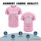 Pink Baseball Jersey Tee for Men & Women - A Bright Canvas for Custom Designs