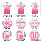 Pink Baseball Jersey Tee for Men & Women - A vibrant base for personalized apparel