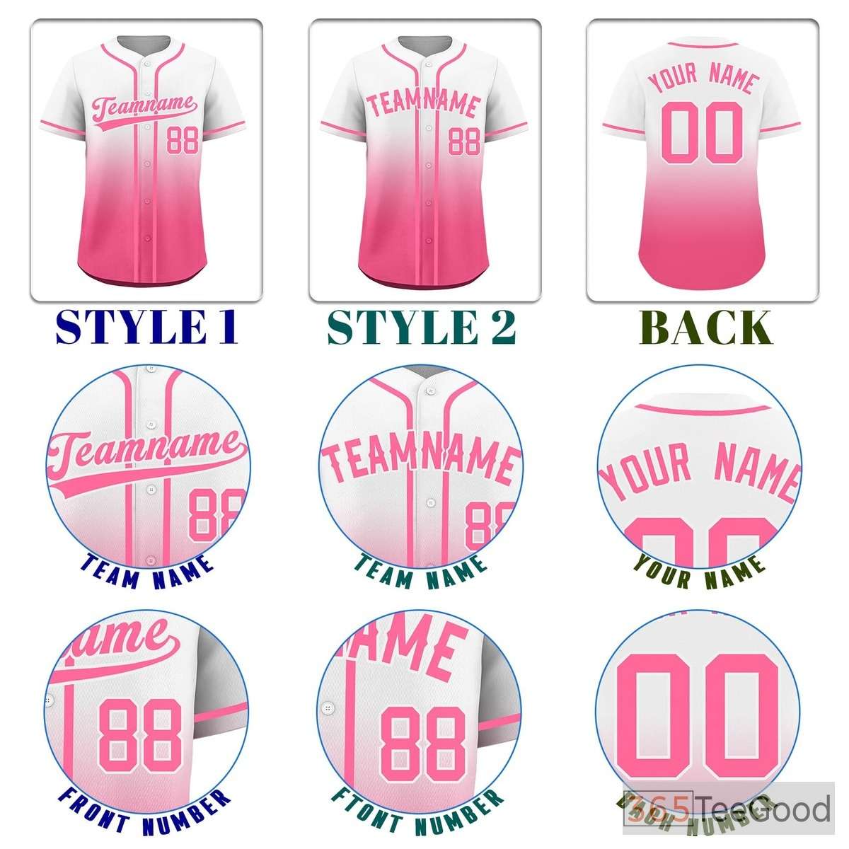 Pink Baseball Jersey Tee for Men & Women - A vibrant base for personalized apparel