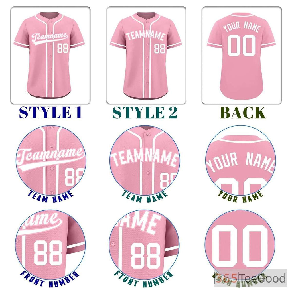 Pink Baseball Jersey Tee for Men & Women - A Fresh Look for Sport & Leisure