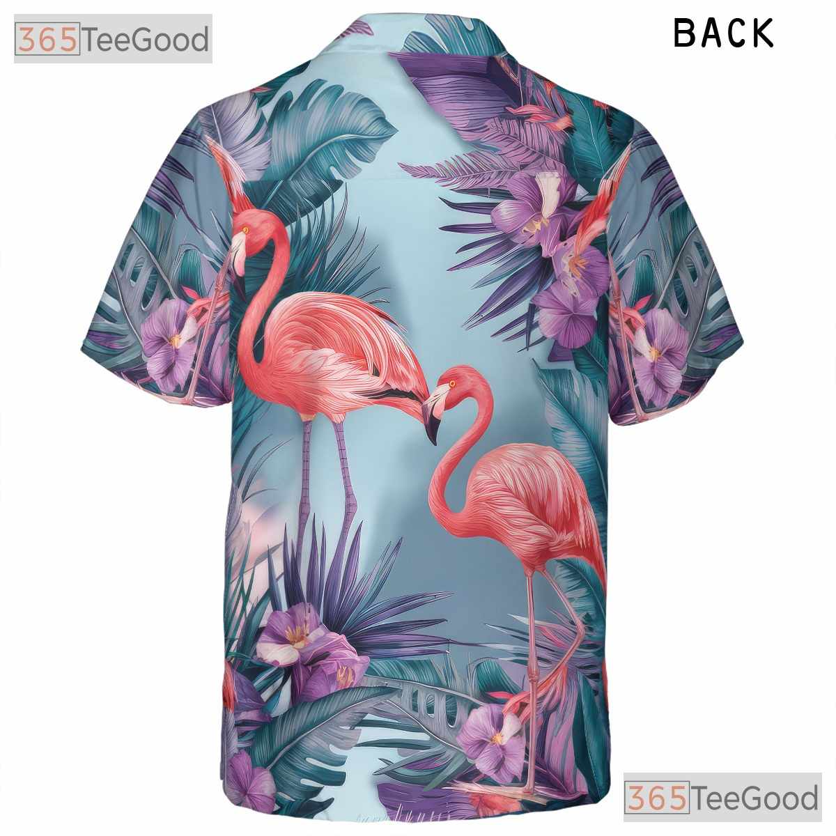 Pink Flamingo Tropical Beach Aloha Summer Party Hawaiian Tee Unisex Outfit