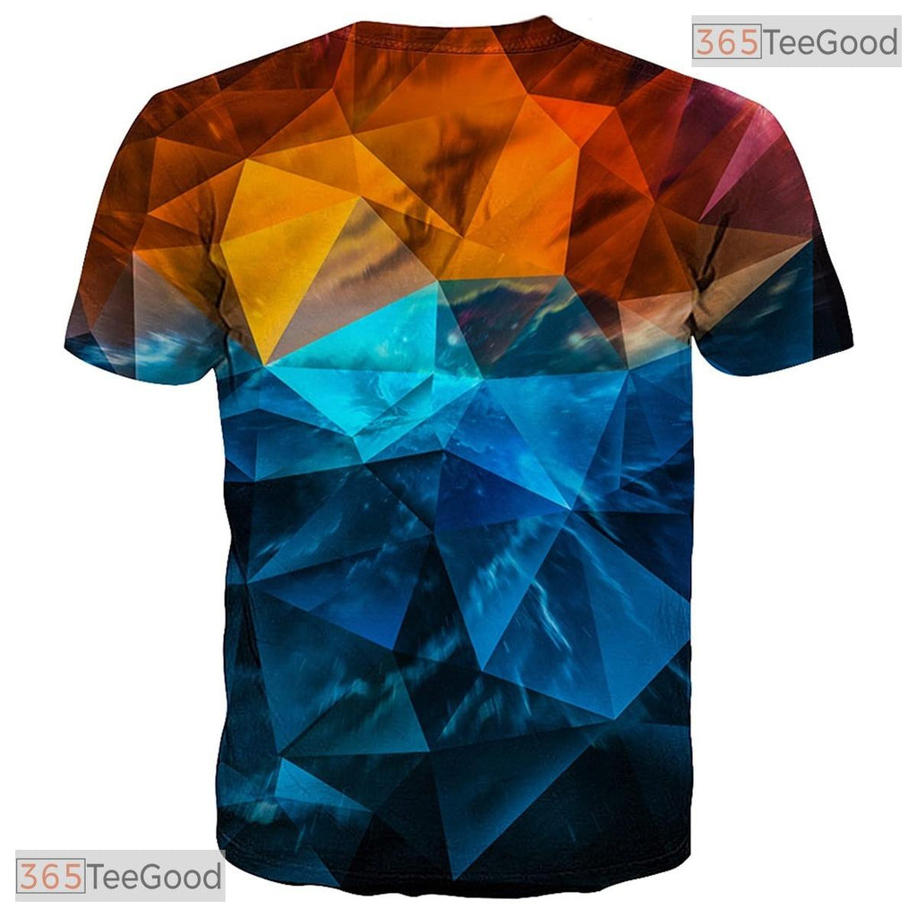 Vibrant Pink Floral Blossom Graphic Art 3D Printed Casual Unisex Tee Shirt Top