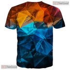 Vibrant Pink Floral Blossom Graphic Art 3D Printed Casual Unisex Tee Shirt Top