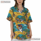 Pirate Shark Hawaiian Shirt Tropical Surf Vibe Men Women Aloha Top
