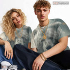 Polar Bear Urban City Graphic 3D Pattern Printed Casual Unisex T-Shirt Tops Style
