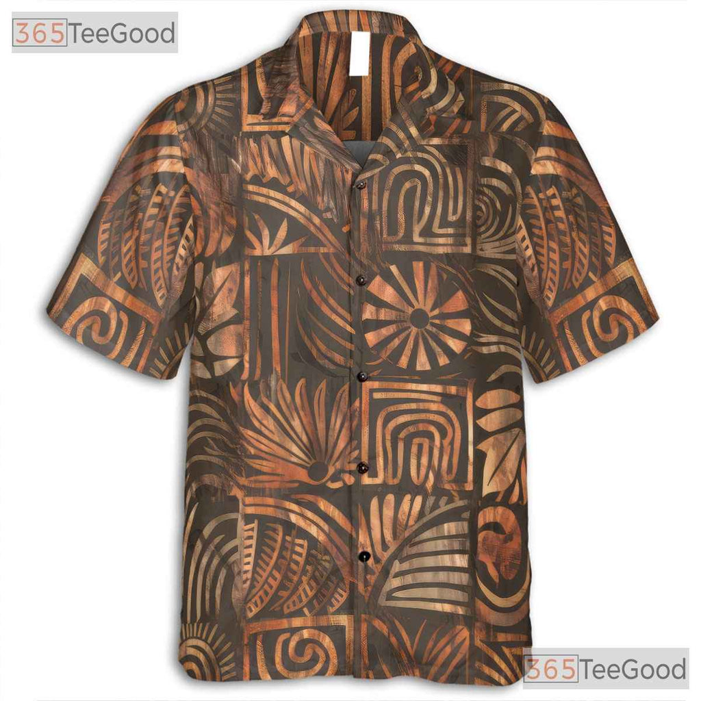 Polynesian Aloha Tribal Print Hawaiian Shirt for Men Women Summer Beach Outfit