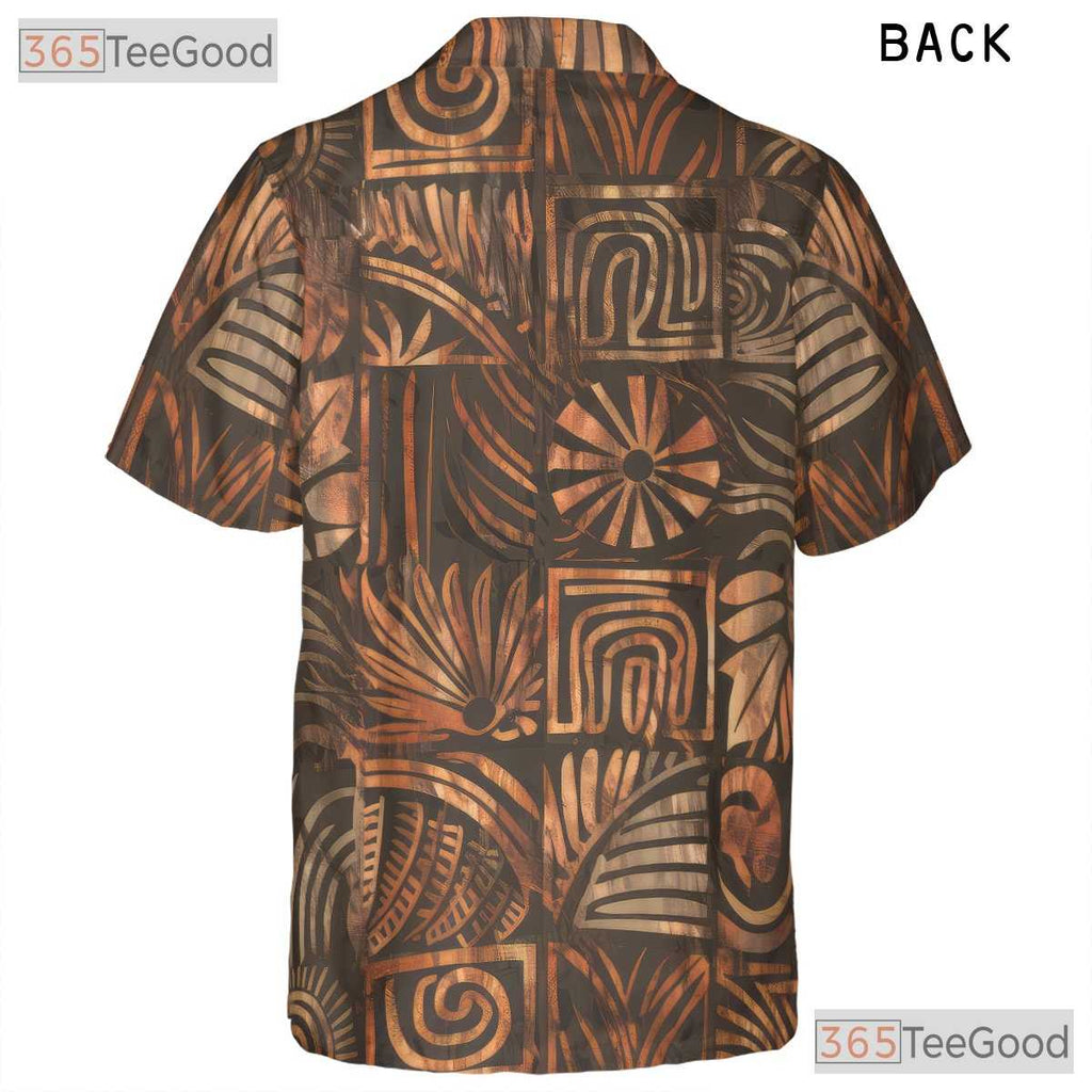Polynesian Aloha Tribal Print Hawaiian Shirt for Men Women Summer Beach Outfit