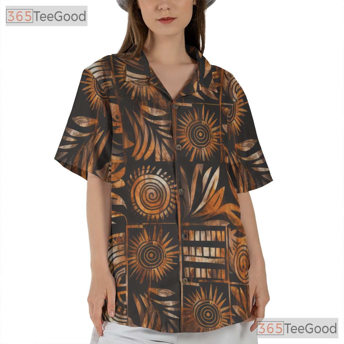 Polynesian Tribal Geometric Aloha Hawaiian Shirt Unisex Summer Vacation Outfit