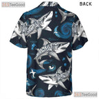 Polynesian Tribal Shark Ocean Wave Hawaiian Shirt Unisex Summer Beach