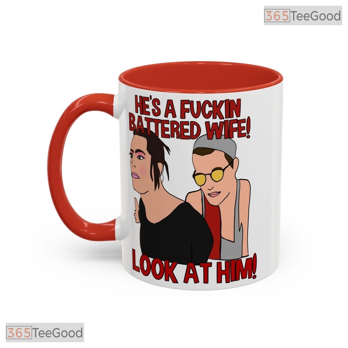 Funny Reality TV Slogan Accent Mug - Pop Culture Humorous Quote Ceramic Coffee Cup