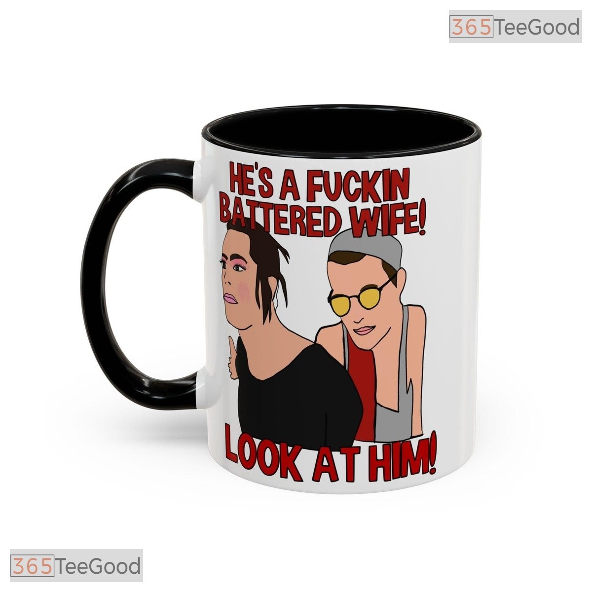 Funny Reality TV Slogan Accent Mug - Pop Culture Humorous Quote Ceramic Coffee Cup