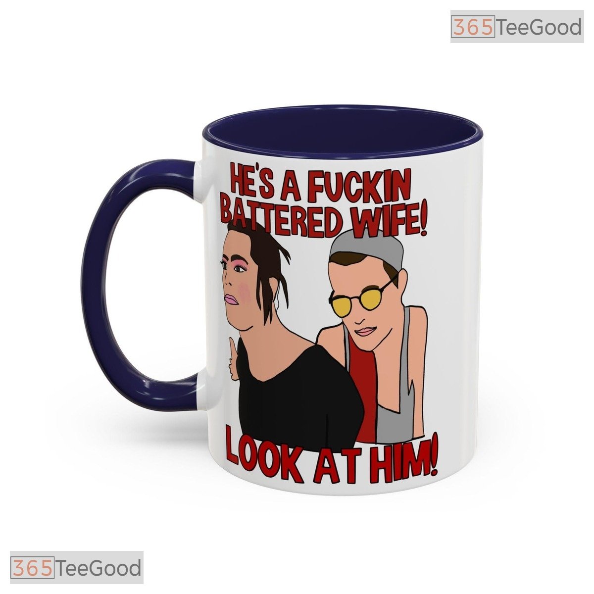 Funny Reality TV Slogan Accent Mug - Pop Culture Humorous Quote Ceramic Coffee Cup
