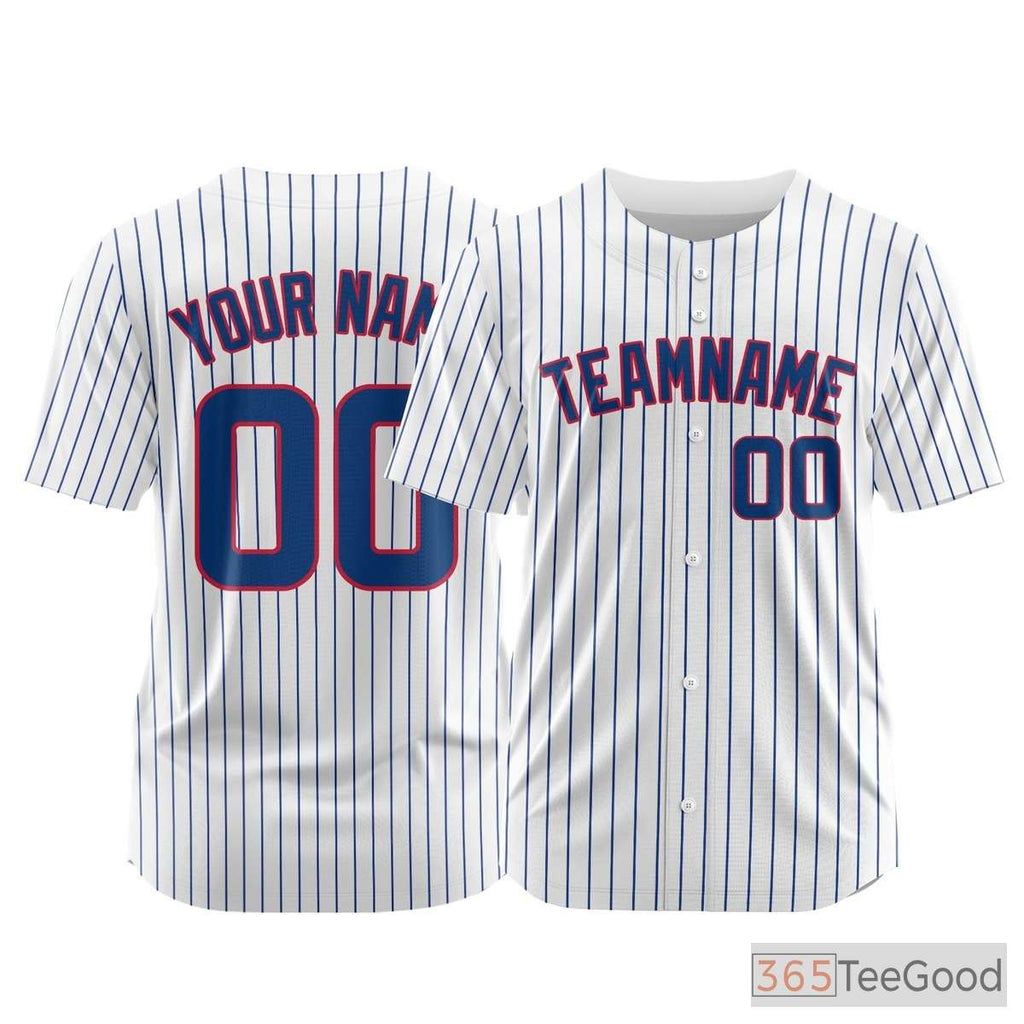 Pure White Custom Baseball Jersey Tee Personalized Unisex Stitched Team Softball Shirt