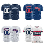 Pure White Custom Baseball Jersey Tee Personalized Unisex Stitched Team Softball Shirt