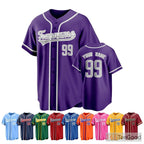 Purple Baseball Jersey for Men & Women - Personalize Your Custom Look