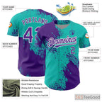 Purple Baseball Jersey Tee - Personalized with Custom Stitched Name & Number Options
