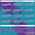 Purple Baseball Jersey Tee - Personalized with Custom Stitched Name & Number Options