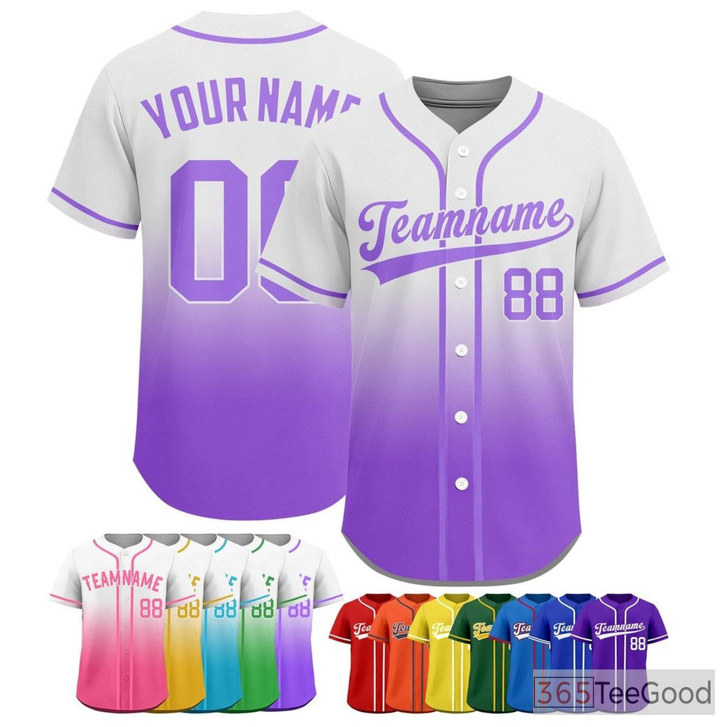 Purple Baseball Jersey Tee for Men & Women - A stylish pick for personalized apparel