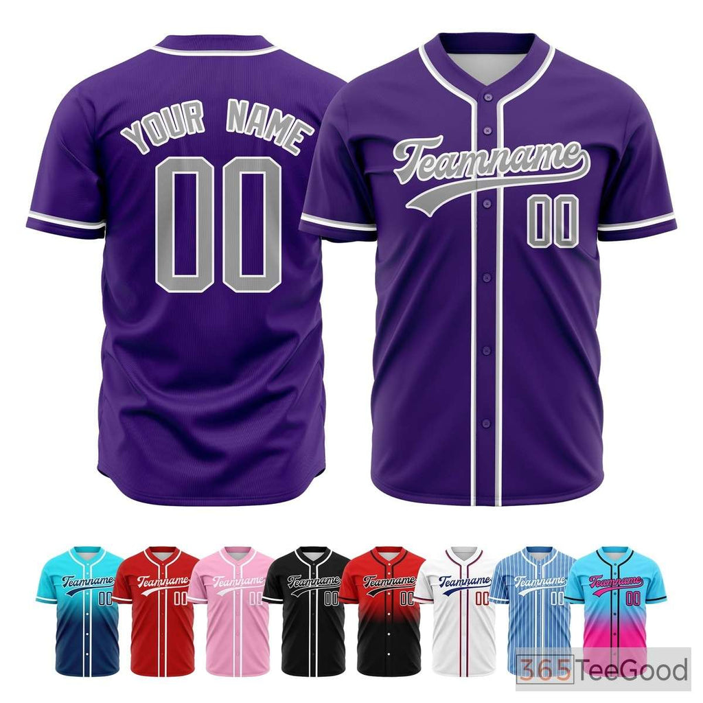 Purple Baseball Jersey Tee for Men & Women - A stylish shade for comfortable daily wear