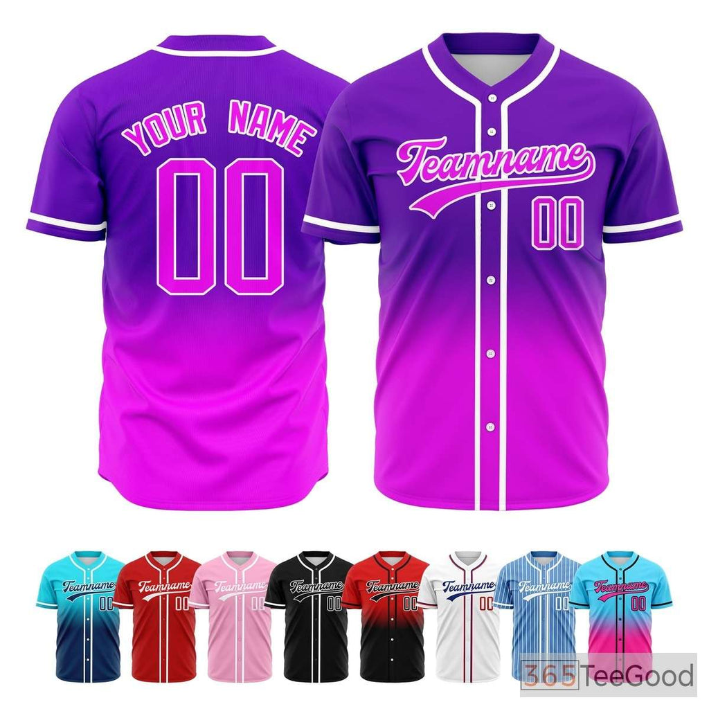 Purple Baseball Jersey Tee for Men & Women - Comfortable and stylish for everyday wear