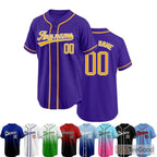 Purple Baseball Jersey Tee for Men & Women - A distinct shade for comfortable casual wear