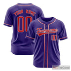 Purple Baseball Jersey Tee for Men & Women – Create Your Custom Player & Team Look