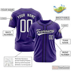 Purple Baseball Jersey Tee for Men & Women - Personalize with Your Name, Number, and Logo