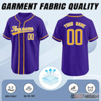 Purple Baseball Jersey Tee for Men & Women - A distinct shade for comfortable casual wear