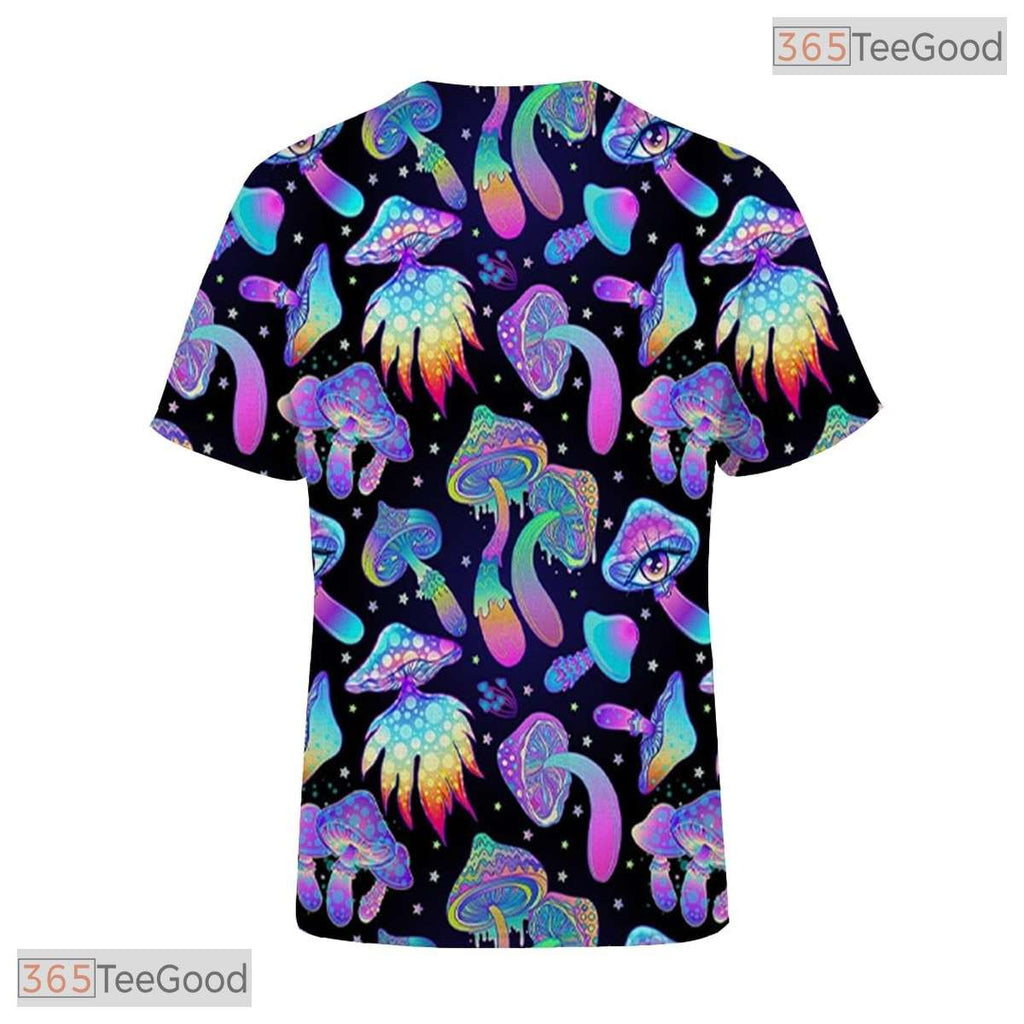 Purple Retro Vintage Disco 80s 90s Party Costume 3D Printed Casual Unisex Shirt