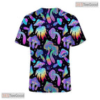 Purple Retro Vintage Disco 80s 90s Party Costume 3D Printed Casual Unisex Shirt