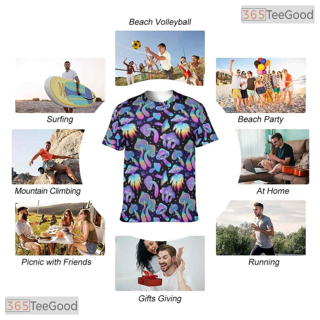 Purple Retro Vintage Disco 80s 90s Party Costume 3D Printed Casual Unisex Shirt
